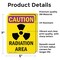 Signmission Radiation & Laser Sign, 7 in H x 5 in W, Vinyl Decal, Rectangle OS-2PACK-CR-D-57-V-10255 - alternate 6